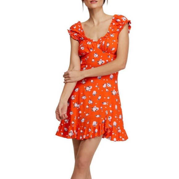 DONATED! Free People NWT Mini Dress Boho Chic! - Picture 2 of 8